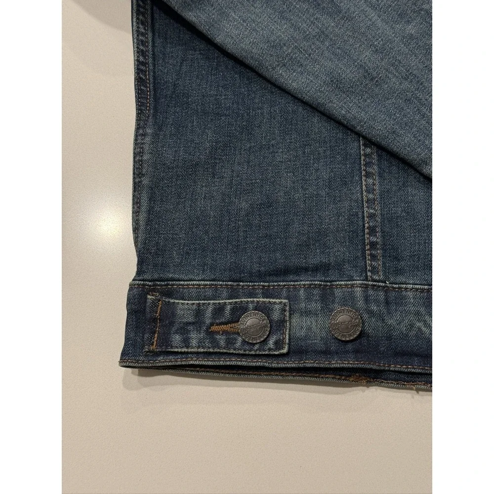Wrangler Retro Texas Longhorns Mens Blue Denim Jacket Large NWT